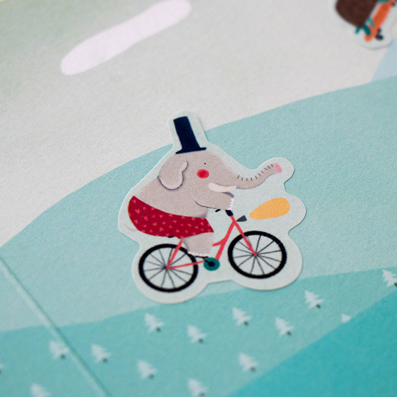 Loisir créatif avec des stickers